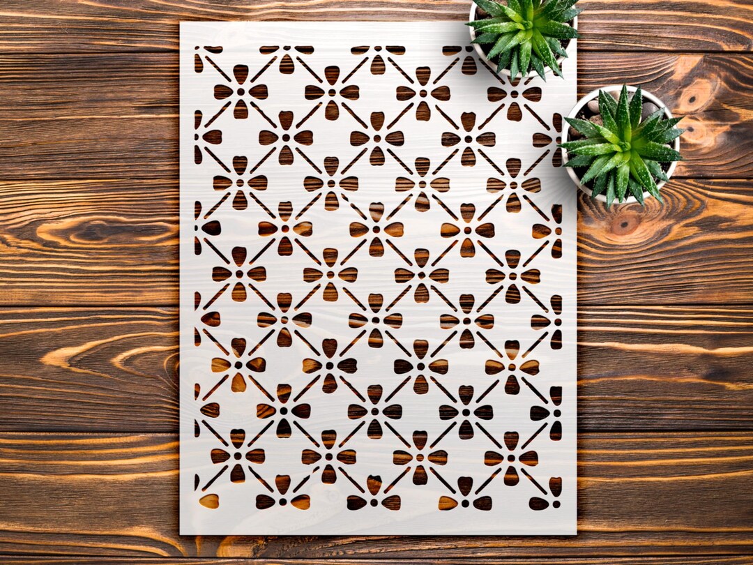 Decorative Cut-out Pattern Stencil for Creative Painting and Crafting ...
