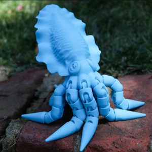 Articulated Cuttlefish STL-Flexible octopus toy-digital file-3d printing