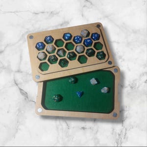 Wooden Dice Box for DnD / Dice Organizer