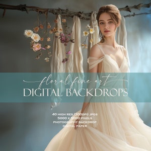 Floral Fine Art Digital Background Bundle (42) Draped Linen, Digital Backdrop, Photo Background, Product, Maternity or Wedding Portrait, JPG