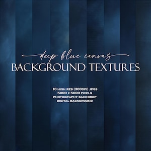 Bundle di sfondi digitali blu intenso (10), sfondo digitale, texture per foto, pacchetto di carta digitale, sovrapposizione di Photoshop, fotoritocco, JPG, PSD