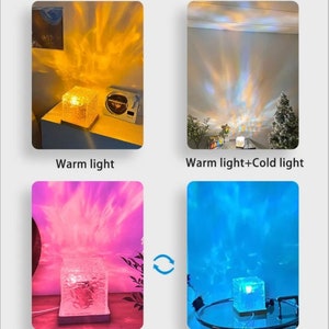 Water Ripple Nachtlicht ein elegantes Wasserprojektor Geschenk 16 Color