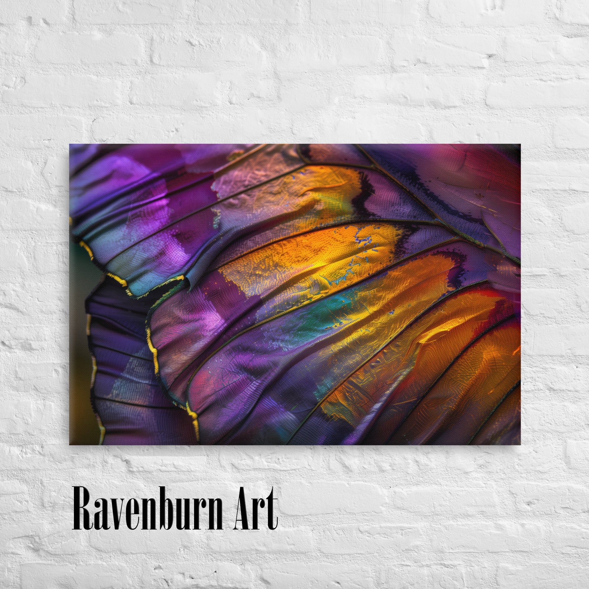 Abstract Butterfly Wing Canvas Print: Contemporary Wall Art - Etsy