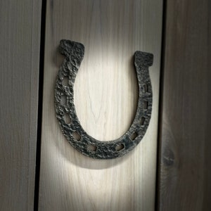 Rustic Metal Horseshoe Wall Decor - Perfect Luck Charm for Horse Lovers & Iron Anniversary
