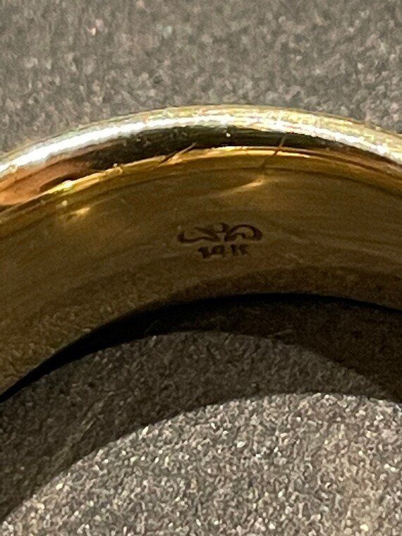 14K Gold Celtic Knot Men’s Ring - image 7