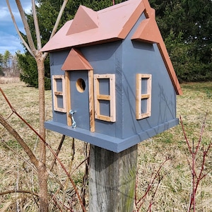 Handmade Solid Wood Bird House