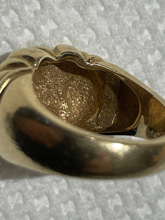 Henry Dankner 14k Solid Gold Ring - image 3