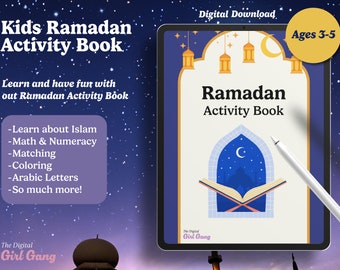 Ramadan Activity Book Printable, iPad Digital Activity Book, Ramadan Printable, Ramadan Activities, Ramadan Coloring, Eid Coloring, PDF