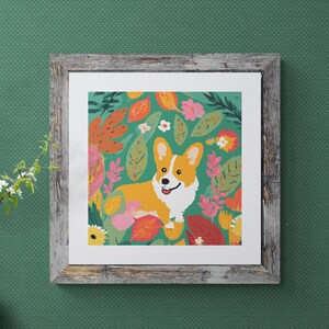 corgi cross stitch pdf pattern