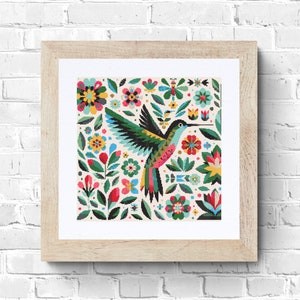 Hummingbird Cross Stitch Pattern pdf instant download bird counted cross stitch pattern 200 x200 stitches