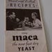 Receipt Pamphlet from Maca Yeast Dated 1939