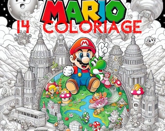 14 Mario Coloring Pages
