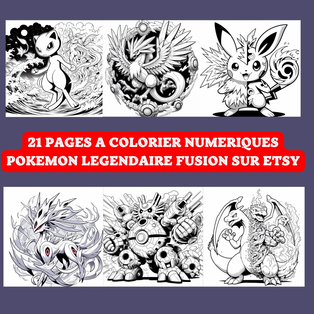 10 Unique Pokémon Fusion Coloring Pages for Dedicated Fans
