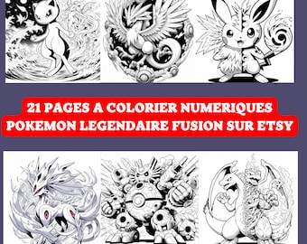 21 Legendary Pokemon Fusion Coloring Pages