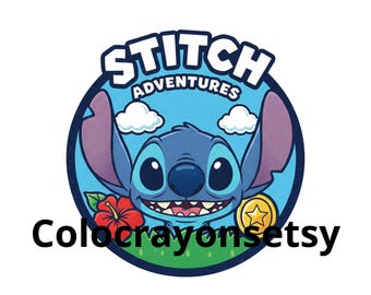 Stitch Decor PNG High Resolution 4000x4000 | Stitch Clipart Transparent Background | Digital File for Sublimation T-Shirt Mug