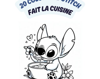 20 Adorable Stitch Cooking-Themed Coloring Pages