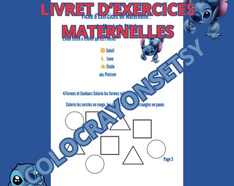 Stitch's World Kindergarten Worksheets