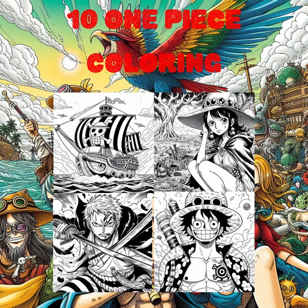 10 ONE PIECE COLORING