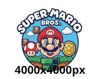 Mario Arm Decor PNG High Resolution 4000x4000 | Super Mario Bros Clipart Transparent Background | Digital File for Sublimation T-Shirt Mug