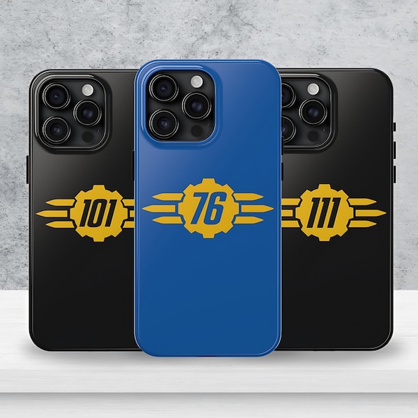 Vault Tec Phone Case Nuclear RPG Game Phone Case Fallout Gift for iPhone 15 14 13 12 11 8 7 XR X Custom Vaults Fallout Inspired Phone Case