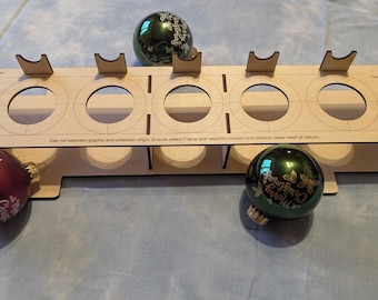 60 mm kerstbalmal voor laser. Svg, dxf, lbrn2, ai ** ALLEEN DIGITALE DOWNLOAD **