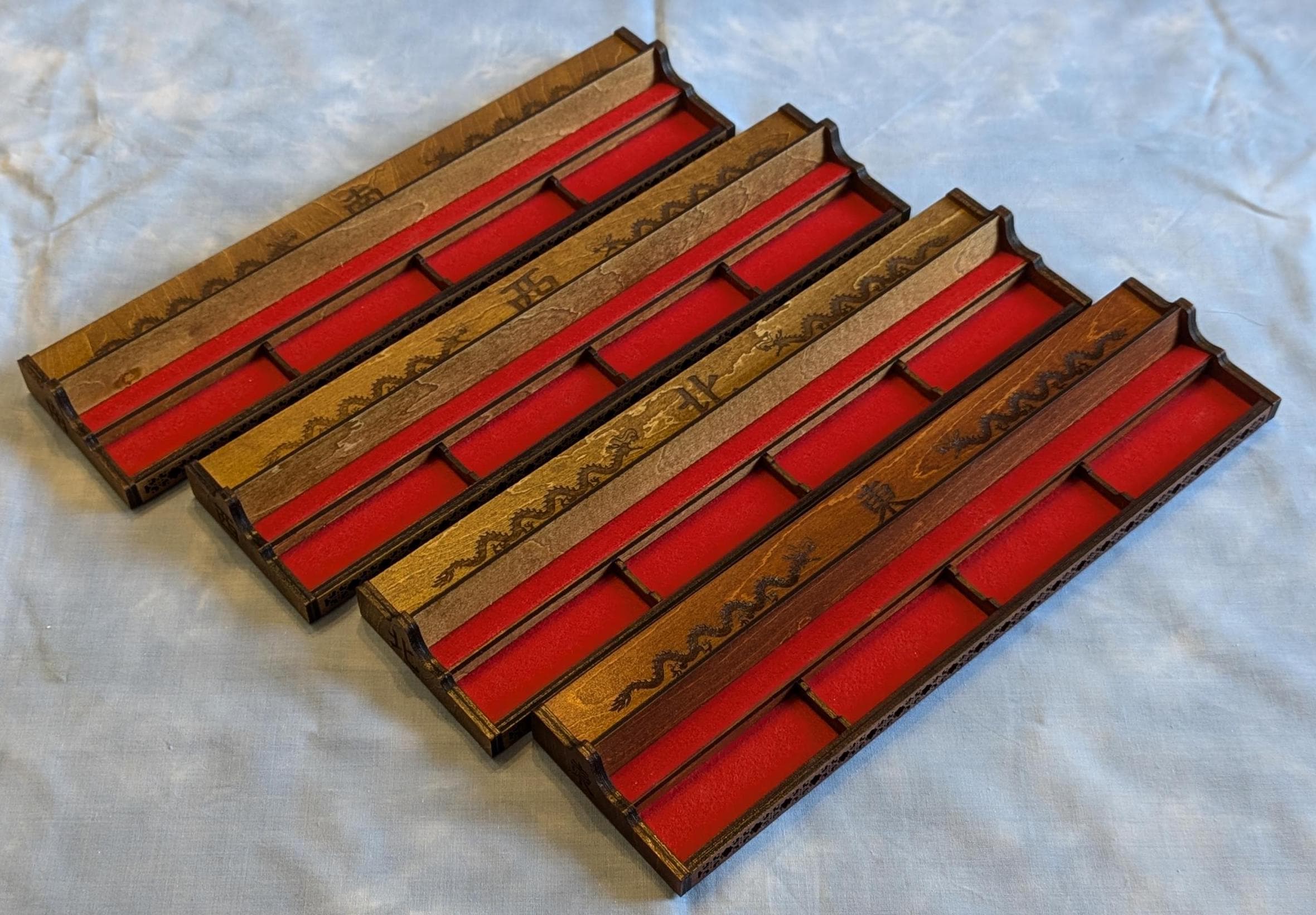 Mahjong Tile Racks and Storage Box. Svg, Dxf, Lbrn2, Xcs, Ai ** DIGITAL ...