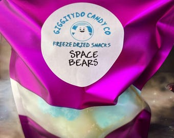 Freeze Dried space bears,freeze dried gummies snacks,freeze dried candy,4oz