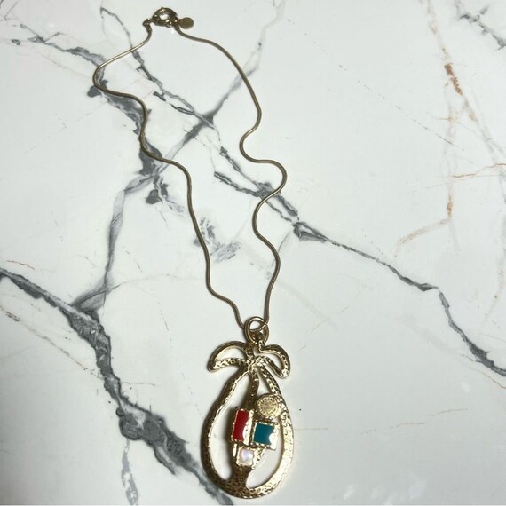 Marc By Marc Jacobs Vintage 90s Pear Necklace