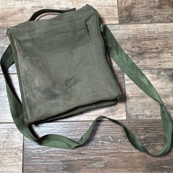 Vintage Army Crossbody Messenger Bag - image 4