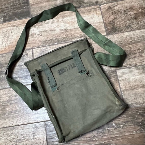 Vintage Army Crossbody Messenger Bag - image 1