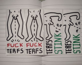 Anti TERF stickers