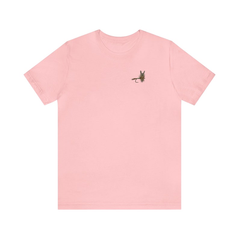 T-shirt à manches courtes imprimé pêche à la mouche dans le dos Tie One On image 4