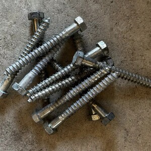 50 Pack 1/2" X 2" Square Head Lag Bolts – Steel Blacksmith Style – Plain Finish