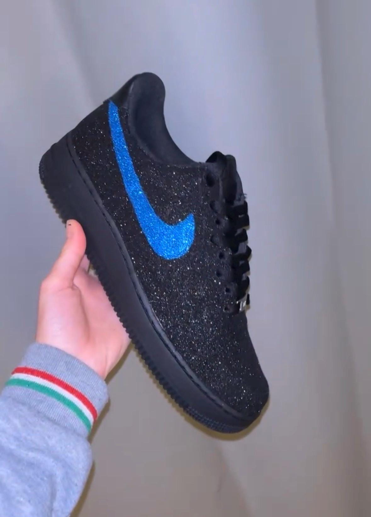 custom glitter nikes