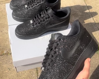 NIKE AIR FORCE 1 BLACK ヒステリックグラマー カスタム Mens Black Glitter Custom Airforce1s - Etsy