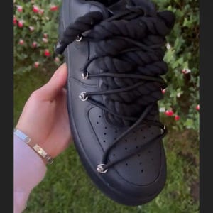 Rope Lace/overlace Custom Airforce1s  (Junior)