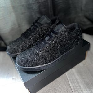 Black Glitter Custom Jordan 1s