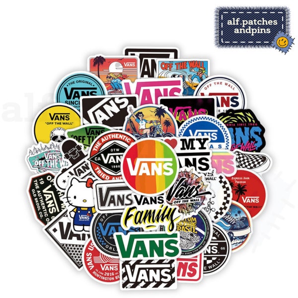 Vans Skate Mode Streetwear Sticker Aufkleber Set - Sammeln, Geschenk 50 Stk.