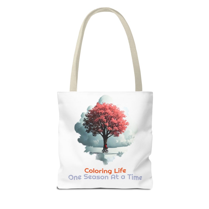 Kleuren van het leven Tote Bag, Seasons Tree Tote Bag, Park Ride Tote Bag afbeelding 4