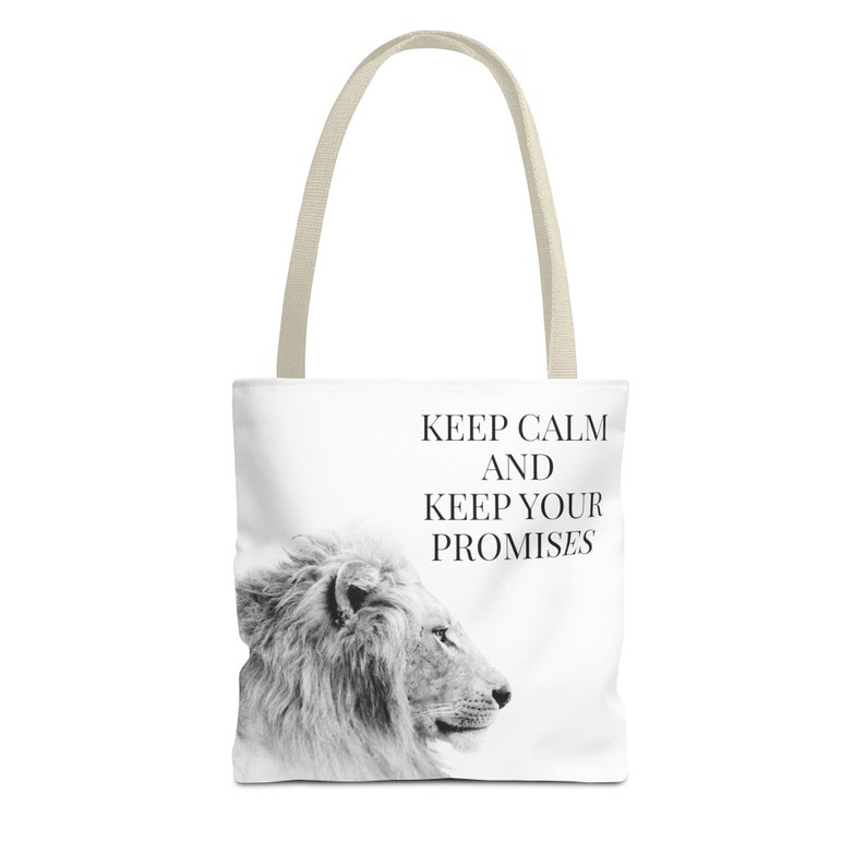 Wild Elegance Tote Bag, Katachtige Liefde Tote Bag, Empowering Lion Tote Bag, Dieren Tote Bag afbeelding 4