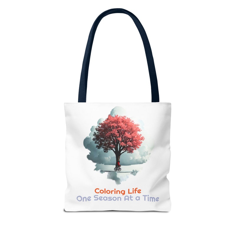 Kleuren van het leven Tote Bag, Seasons Tree Tote Bag, Park Ride Tote Bag afbeelding 5