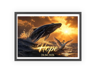Póster de Hope Whale Sunset
