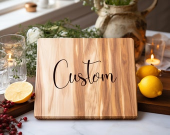 Personalized Cutting Board · Christmas Gift · Custom Anniversary · Wedding Present · Housewarming & Engagement Gifts