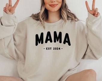 Mama Sweatshirt, mama sweatshirt with names, mauve mama sweatshirt, mama grinch, catholic mothers day, Personalised Mum, Mum Birthday Gift