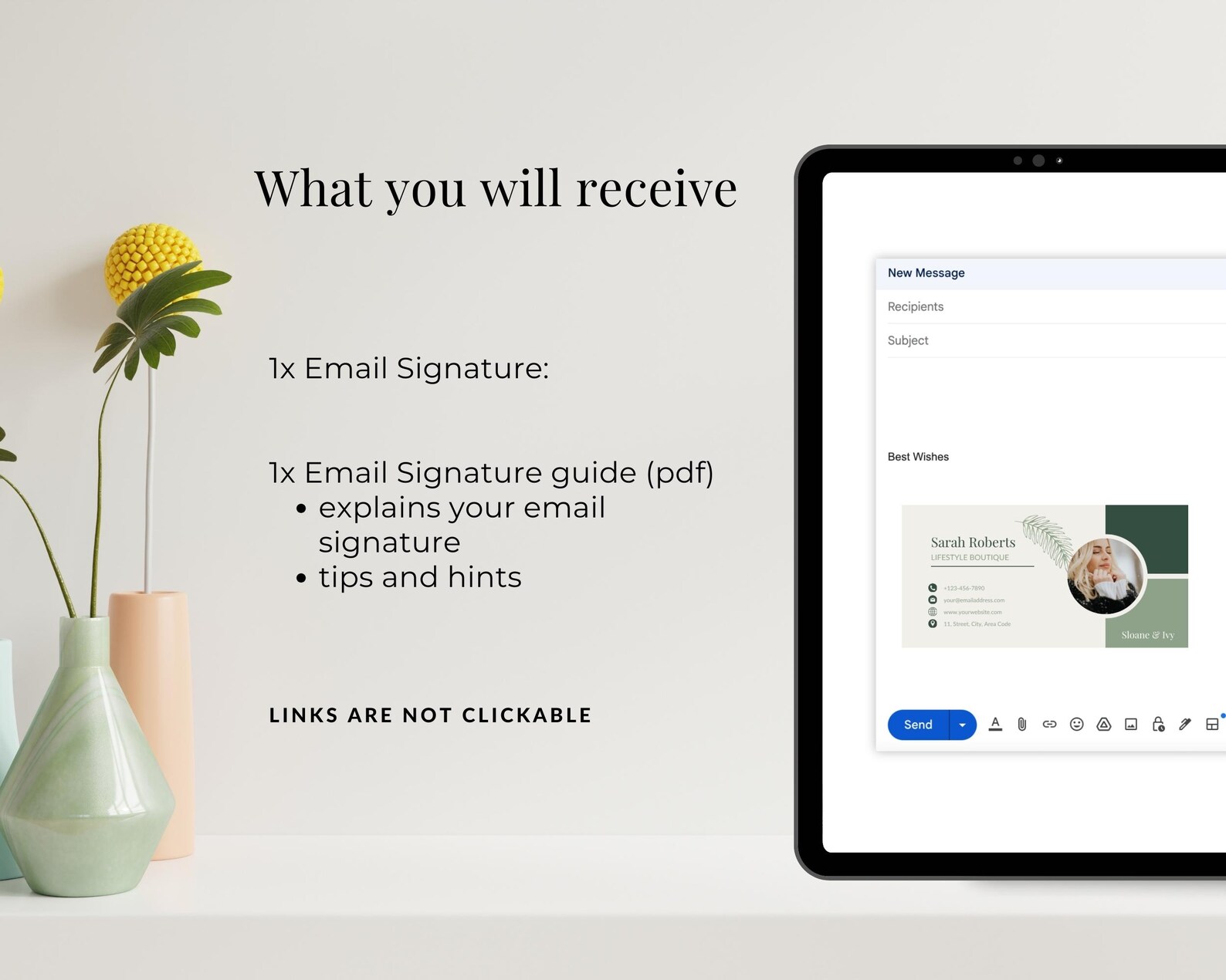 Email Signature for Professor, Email Signature Template With Photo and ...