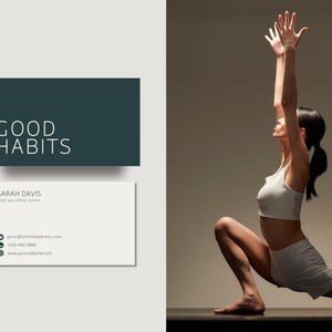 Wellness Brand Kit: Green Brand Identity, Logo Templates (Canva Editable) image 2
