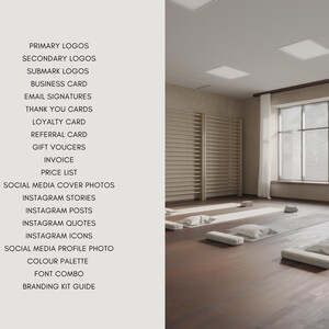 Wellness Brand Kit: Green Brand Identity, Logo Templates (Canva Editable) image 10