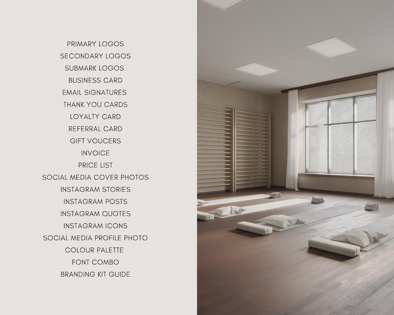 Wellness Brand Kit: Green Brand Identity, Logo Templates (Canva Editable) image 10