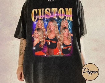 Retro Custom Your Own Comfort Colors Shirt, Custom Bootleg Tee, Custom Photo Graphic 90s Shirts, Custom Girlfriend Tee, Insert Your Design