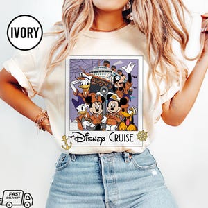 Retro Halloween Cruise 2025 Shirt, Halloween on the High Seas, Halloween Disney Cruise Family Shirts, Halloween Cruise Squad, Spooky Cruise